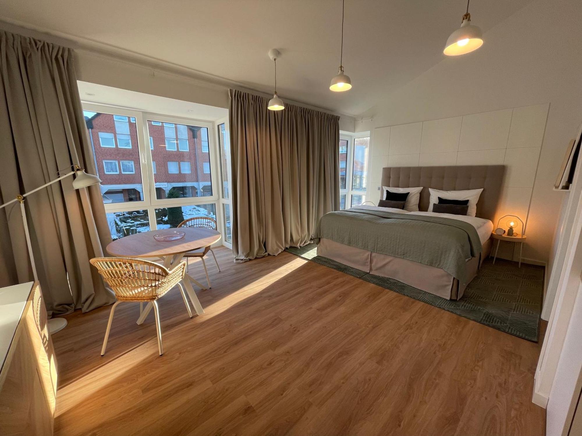 Moderne Neue Apartments Zum Wohlfuehlen Im Boardinghouse Bed & Butter Hasbergen Exterior foto