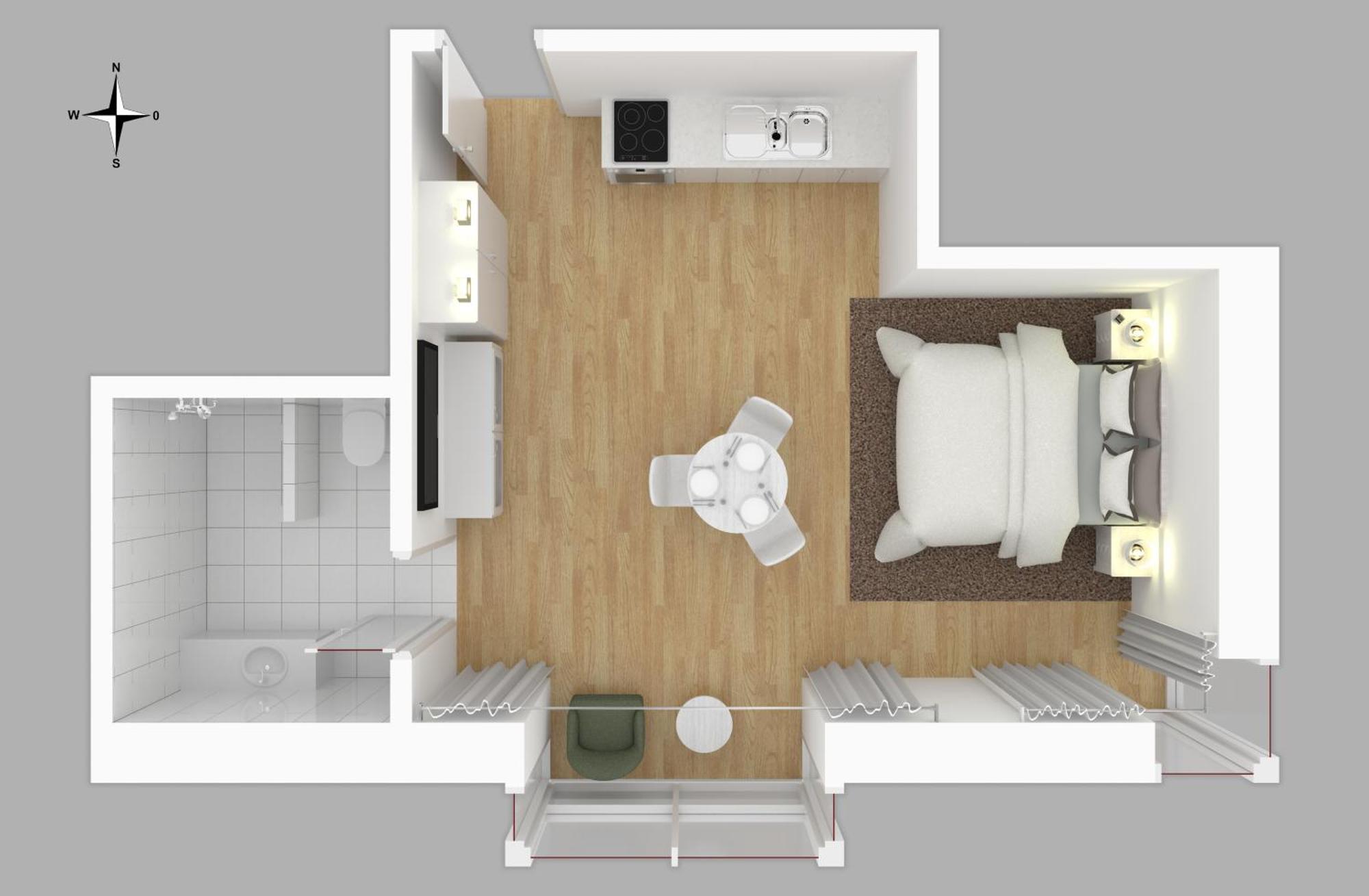 Moderne Neue Apartments Zum Wohlfuehlen Im Boardinghouse Bed & Butter Hasbergen Exterior foto